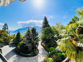 Enchanting View of lake Maggiore Mountains